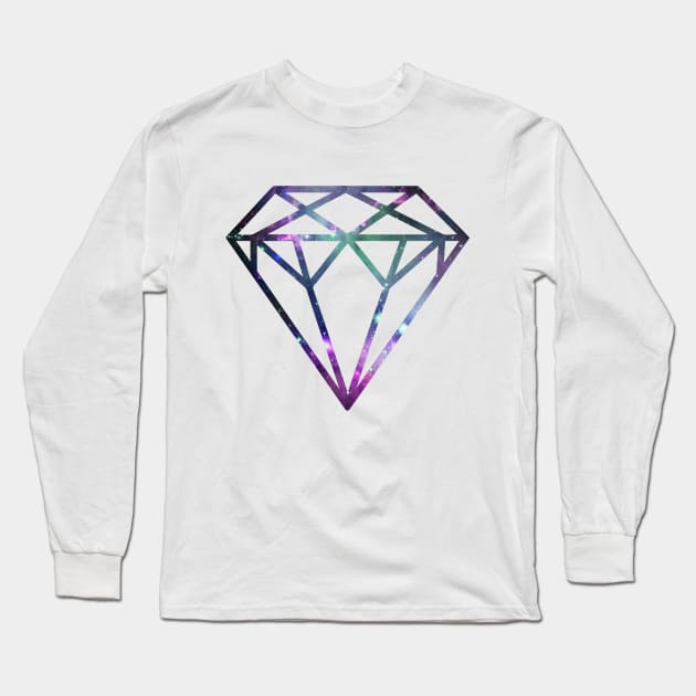 Shine Bright Like a Cosmic Diamond Tee Long Sleeve T-Shirt by charlescheshire